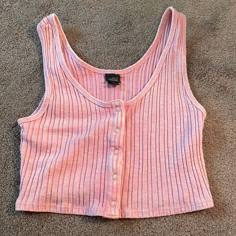 TARGET wild fable cropped shirt SIZE XS